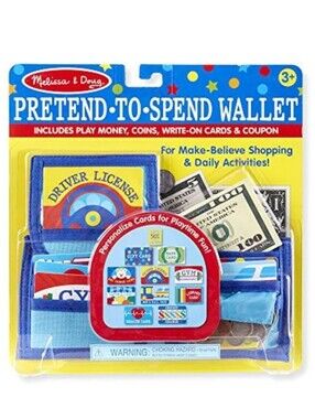 Melissa & Doug "Pretend-To-Spend" Play Wallet